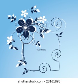 abstract floral background with place for your text
