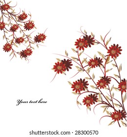 abstract floral background with place for your text