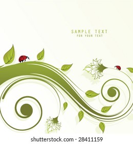 abstract floral background with place for your text