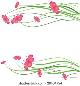 abstract floral background with place for your text
