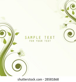 abstract floral background with place for your text