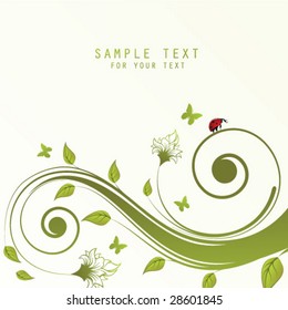 abstract floral background with place for your text