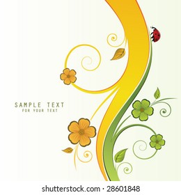 abstract floral background with place for your text