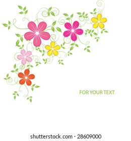 abstract floral background with place for your text