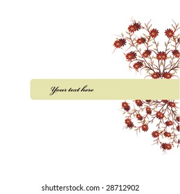 abstract floral background with place for your text