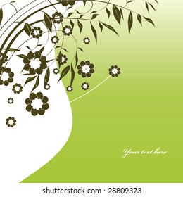 abstract floral background with place for your text