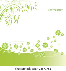 abstract floral background with place for your text