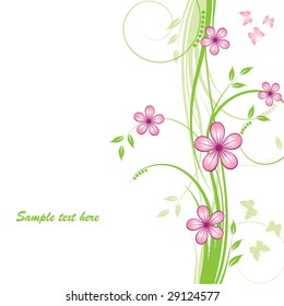 abstract floral background with place for your text