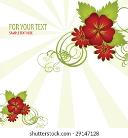 abstract floral background with place for your text