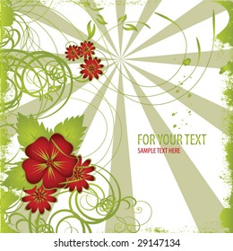 abstract floral background with place for your text
