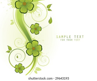abstract floral background with place for your text