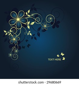 abstract floral background with place for your text