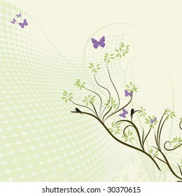 abstract floral background with place for your text