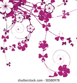 abstract floral background with place for your text