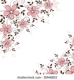 abstract floral background with place for your text