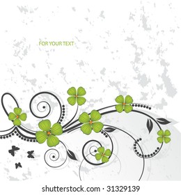 abstract floral background with place for your text
