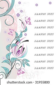 abstract floral background with place for your text