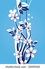 abstract floral background with place for your text