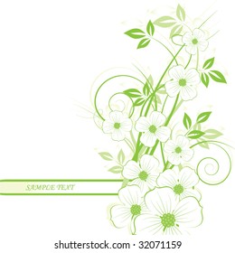abstract floral background with place for your text