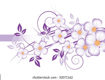 abstract floral background with place for your text