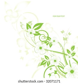 abstract floral background with place for your text
