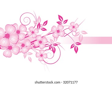 abstract floral background with place for your text