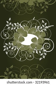 abstract floral background with place for your text