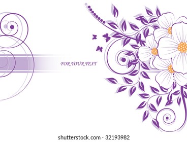 abstract floral background with place for your text