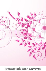 abstract floral background with place for your text