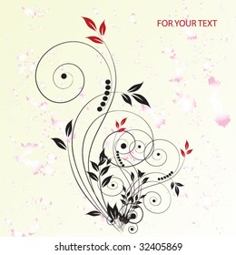 abstract floral background with place for your text