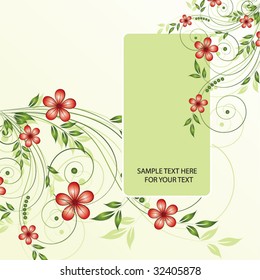 abstract floral background with place for your text