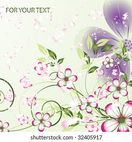 abstract floral background with place for your text