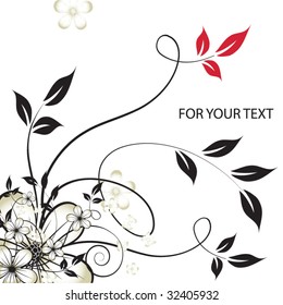 abstract floral background with place for your text