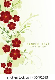 abstract floral background with place for your text