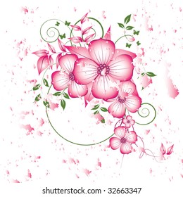 abstract floral background with place for your text