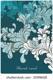 abstract floral background with place for your text