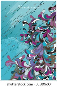 fondo floral abstracto con lugar para el texto