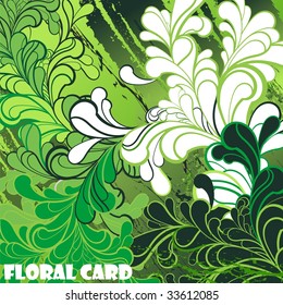 abstract floral background with place for your text