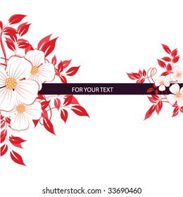 abstract floral background with place for your text