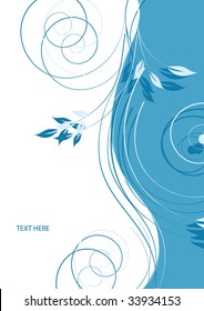 abstract floral background with place for your text
