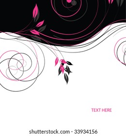 abstract floral background with place for your text