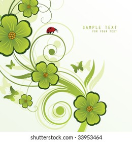 abstract floral background with place for your text
