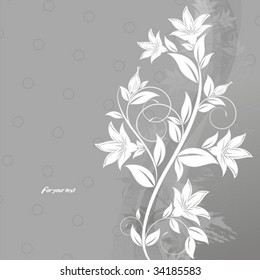 abstract floral background with place for your text
