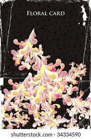 abstract floral background with place for your text