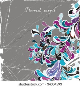 abstract floral background with place for your text