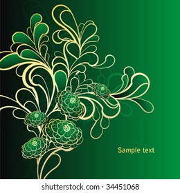abstract floral background with place for your text