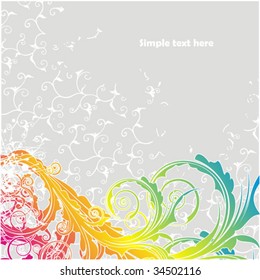 abstract floral background with place for your text