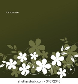 abstract floral background with place for your text