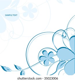 abstract floral background with place for your text