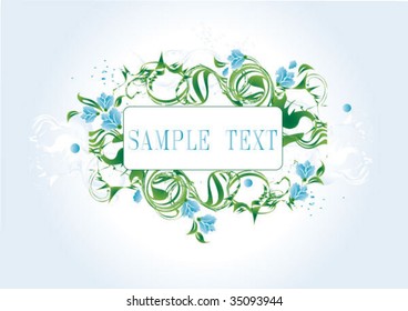 abstract floral background with place for your text